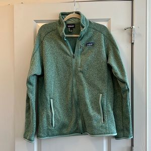 Patagonia green zip up jacket